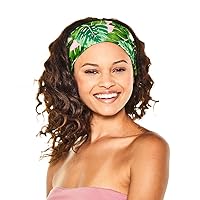 Satin Lined Headband, Prevents breakage and Preserves Style, Satin Lined Fashion Printed Headband, Can Be Worn Multiple Ways, Perfect for Day or Night, Machine Washable, Tropical