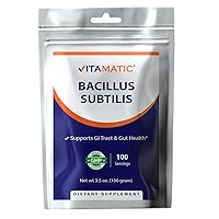 Vitamatic Bacillus Subtilis Pure Powder Probiotic Powder - Gut Health - 100 Gram - 100 Servings
