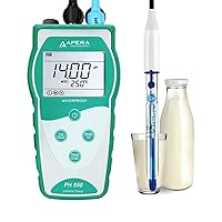 Apera Instruments Value Series PH850-DP Portable pH Meter Kit for Dairy Products and Liquid Food