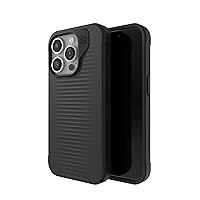 ZAGG Luxe Snap iPhone 15 Pro Case - Protective Cell Phone Case, Drop Protection (10ft/3m), Durable Graphene Material, Slim and Lightweight MagSafe Phone Case, Black
