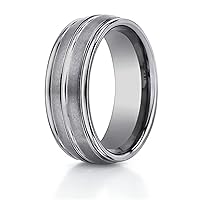 8mm Comfort Fit Tungsten Carbide Wedding Band/Ring
