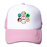 Loreis Piwdiepie Jacksepticeye and Markiplier Snapback Hat Caps Pink