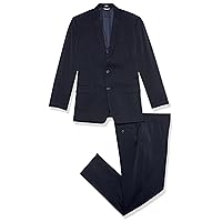 Tommy Hilfiger Boys' 2-Piece Formal Suit Set, Navy, 12 Husky