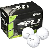 WILSON Staff F.L.I. Golf Balls (Pack of 12) White