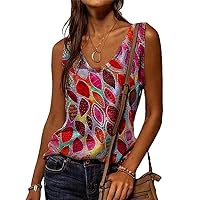 NP Women Summer Casual Sleeveless Shirts Loose Graphic Streetwear Female Vest