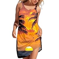 Cute Dresses,Women Beach Dress Stripe Sleeveless Backless Camisole Beach Mini Sundress Women's Summer Short SLE