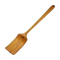 Extra Large & Long Teak Wood Spatula (18-inch) | Long Handle Spoon for Cooking Large Pots | Stirring Soup, Stew, Sauces, Beans, Brews, Mixing | Non Stick & Non Scratch