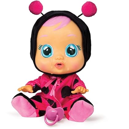 Cry Babies Lady The Ladybug Doll, Black/Magenta
