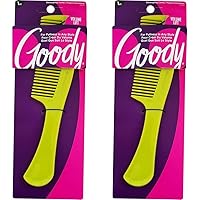 Goody Styling Essentials Detangling Hair Comb - Suitable For All Hair Types - Fine Tooth Comb Detangles Wet or Dry Hair - Hair Accessories for Men, Women, Boys and Girls (Pack of 2)