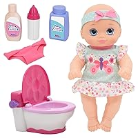 New Adventures - Little Darlings - It's My Potty 10 Inch Doll with Potty Chair, (3518)