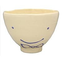 Kiln SOUSEN Rice Bowl, Purple, 4.3 inches (11 cm), Setoyaki, Rice Bowl, Kao (Necktie) Pattern