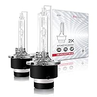 Sinoparcel D4S Xenon HID Headlight Bulbs - 6000K 35W High Low Beam 42402 66440 42402WX,etc Replacement Lights - 2Yr WTY - Pack of 2