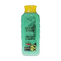 Scent-A-Way MAX Liquid Body Soap & Shampoo - Hunting Odorless Green Soap Scent Eliminator for Hunters, Trappers, Anglers, and Campers - 24 OZ