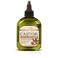 SFC Natural Queen Castor Hot Oil Treatment 7.1 oz - Moisturizing Hot Oil Treatment for Dry, Damaged Hai with Natural Castor Oil for Hair Growth