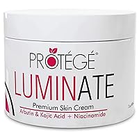 Protege Skin Cream - Luminate - Brightening Cream for Face, Body, and Intimate Parts - Great for Underarm, Thigh, Bikini Area Dark Spot Fade Cream - Cream for All Skin Types (2oz)