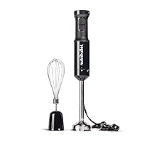 NBI50100 Immersion Blender Arm & Whisk Attachment, For Smoothies, Soups & Dips, 350 Watt, Charcoal Black,2