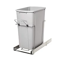 Knape & Vogt RS-PSW10-1-29-R-P In-Cabinet Pull Out Trash Can, 18.80-Inch by 9.3-Inch by 19-Inch