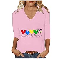 Womens Autism Awareness Tshirt Accept Understand Love Autism Teacher Tops Funny Puzzle Piece Graphic 3/4 Sleeve Tees