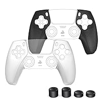 PS5 Controller Grip Skin Compatible with Playstation 5 PS5 Controller, OIVO L/R Controller Grips 2 Pairs with 4 Thumb Grips Compatible for Playstation 5 PS5 Controller