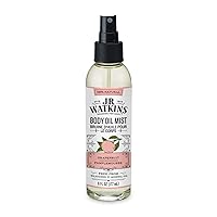J.R. Watkins Natural Hydrating Body Oil Mist, Moisturizing Body Oil Spray for Glowing Skin, USA Made and Cruelty Free, Grapefruit, 6 fl oz, Single