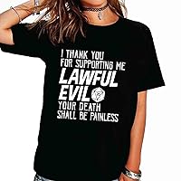 Chaotic and Lawful: Shirts for Every Alignment, from Evil to Good, in Dice RPG Shirt Collection Black Shirt