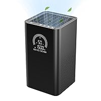 Air Purifiers for Home Large Room Up to 206~1084 Ft², H13 True HEPA Filter Air Cleaner Filterable 99.97% Bad Air/Smoke/Pet Dander/Odor/for Bedroom, Office, Dorm, Apartment, Kitchen(Black-KJ150)