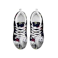 Artist Unknown Cute Samoyed Dog Print Women's Casual Sneakers