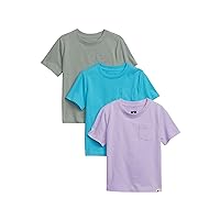 GAP Baby Boys' 3-Pack Short Sleeve Pocket Tee T-Shirt