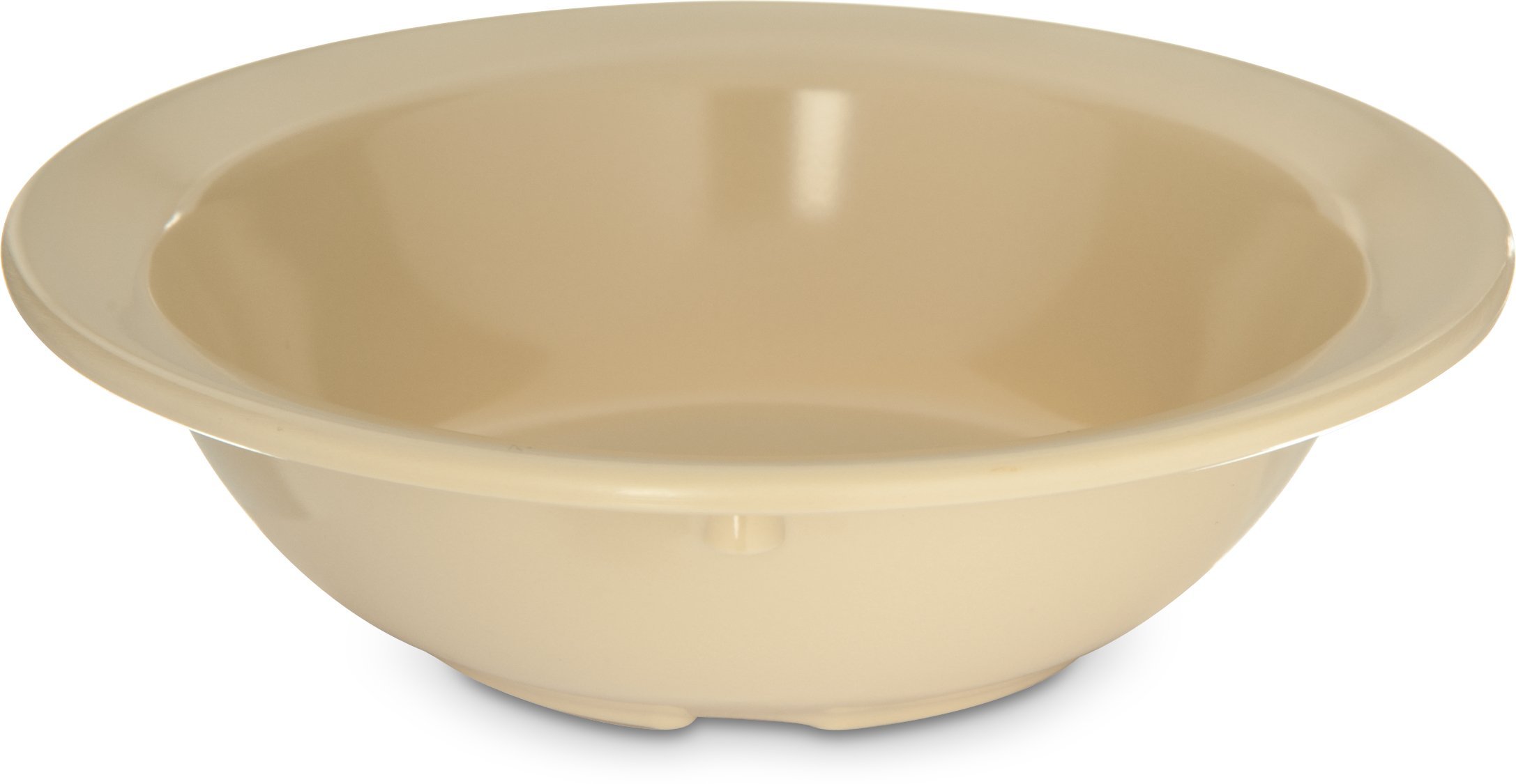 Carlisle FoodService Products Dallas Ware Reusable Plastic Bowl Fruit Bowl for Buffets, Home, and Restaurants, Melamine, 4.75 Ounces, Tan