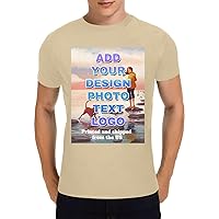 Custom Personalized Photo/Text/Logo Print Crew Neck Short Sleeve T-Shirt Men Summer Shirt Casual Top