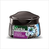Vatika Naturals Hair Cream, Natural Moisturizing Hair Cream for Men and Women with All Hair Types - Short, Long, Curly, Dry, or Color-Treated Hair, Scalp Hydrating Moisturizer (210ml, BlackSeed)
