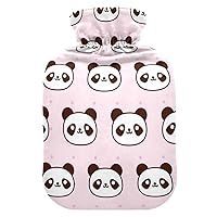 Hot Water Bottles with Cover Cute Panda Hot Water Bag for Pain Relief, Cramps Injuries, Hot Pack 2 Liter