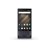 BlackBerry KEY2 LE Dual-SIM (64GB, BBE100-4, QWERTY Keypad) GSM Factory Unlocked 4G LTE Smartphone (T-Mobile, AT&T, Metro, Cricket) International Version(Champagne/Dark Blue)