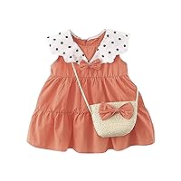 Polka Sleeveless Baby Dot Toddler Bag Princess Girls Dress Clothes Kids Outfits Girls Dress&Skirt Toddler Girls Skirt
