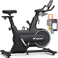 Indoor Cycling Bike, Exercise Bike for Home with Magnetic/Auto Resistance, Bluetooth Stationary Bike with APP Data Tracking, and iPad Holder