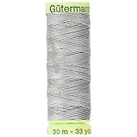 Gutermann 30H-102 Top Stitch Heavy Duty Thread 33 Yards-Mist Grey