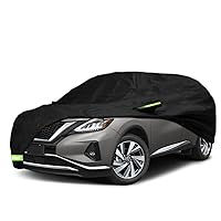 Waterproof Car Cover for 2003-2022 Nissan Murano SUV Car Cover Custom Fit 100% Waterproof Windproof Strap & Single Door Zipper Bands for Snow Rain Dust Hail Protection