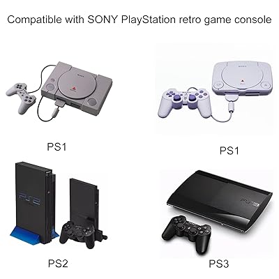Y.D.F PS2 to HDMI Converter Adapter, PS2 HDMI Video Converter PS2 HDMI  Converter with 3ft HDMI Cable for Sony Playstation 2/ Playstation 1/  Playstation 3 (PS2 & PS1& PS3)