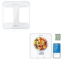 RENPHO Food Scale, Kitchen Scale, RENPHO Bathroom Scale for Body Weight, Weighing Scale for People