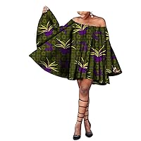 African Loose Dresses for Women Traditional Casual Print Dashiki Wear Floral Party Gown Ankara Wear Wax Clothing