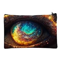 Nebula Print Makeup Bag - Milky Way Galaxy Cosmetic Bag - Eye Makeup Pouch
