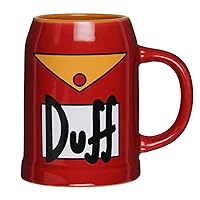 Seven Times Six The Simpsons Duff Beer Mug Stein 24 Oz Ceramic Cup