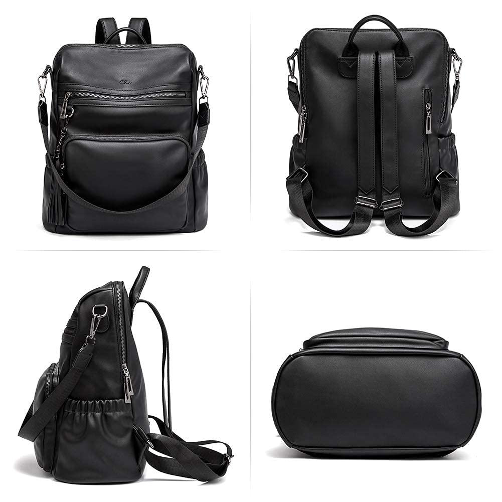 CLUCI Backpack Purse bundles with Leather Briefcase