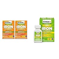 Iron Supplement, Once Daily, High Potency Iron Plus Vitamin C & Iron Supplement & Immune Support