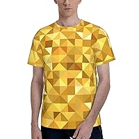 KUAKE 3D Tshirt Men Personalized Golden Pattern T-Shirt