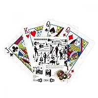 Rock Music Festival Crazy Pattern Poker Playing Magic Card Fun Board Game