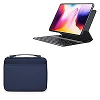 BoxWave Case Compatible with Chuwi HiPad Pro - Hard Shell Briefcase, Slim Messenger Bag Briefcase Cover Side Pockets - Navy