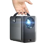 Portable Projector Native 1080p 4K Supported, 2.4G/5G WiFi Projector, 9000Lumens, 4D Keystone Correction, Zoom, 120