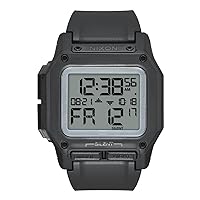 NIXON Regulus A1180-100m Water Resistant Men's Digital Sport Watch (46mm Watch Face, 29mm-24mm Pu/Rubber/Silicone Band)