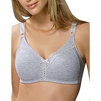 Bali Double Support Wireless Bra, Full-Coverage Wirefree T-Shirt Bra, Comfortable Cotton Wirefree Bra, Our Best Everyday Bra